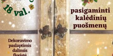 Kalėdinių dekoracijų gamybos dirbtuvės