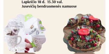 Kūrybinės dirbtuvės Jusevičiuose