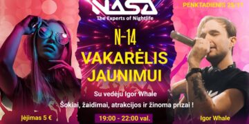 N-14 VAKARĖLIS JAUNIMUI SU VEDĖJU IGOR WHALE!