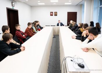 Susitikime su meru gimnazistai smalsavo, ką reiškia būti vadovu ir politiku