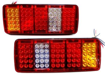LED galiniai žibintai siunkiajai technikai