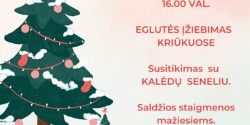 Eglutės įžiebimas Kriūkuose
