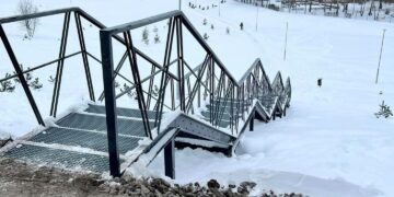 Gyentojų patogumui - nauji laiptai