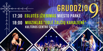 Kalėdinės miesto eglės įžiebimo šventė Kybartuose