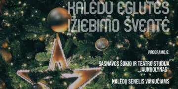 Kalėdų eglutės įžiebimo šventė Gudeliuose