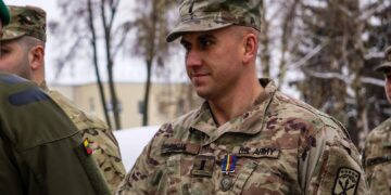 Marijampolėje apdovanoti JAV rotacinių pajėgų kariai