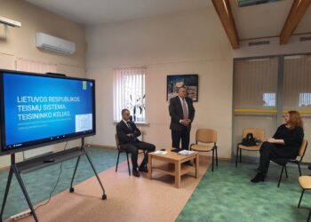 Jurgio Dovydaičio bibliotekoje - Marijampolės apylinkės teismo atstovų paskaita