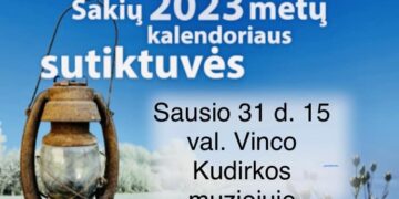 Šakių 2023 m. kalendoriaus sutiktuvės