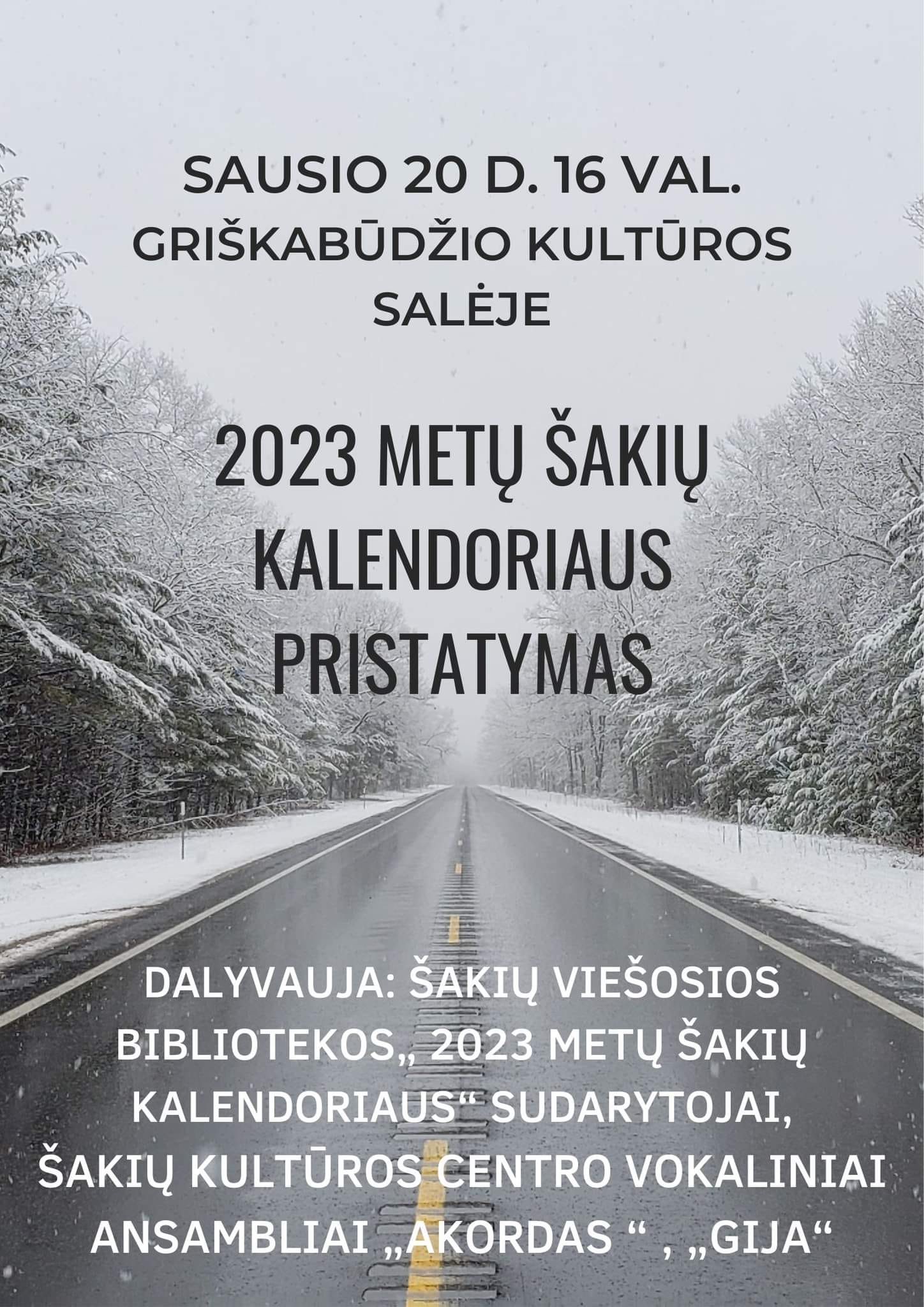 Šakių kalendoriaus pristatymas