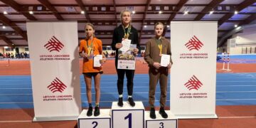 Vilkaviškio lengvaatlečiai dalyvavo Lietuvos jaunučių uždarų patalpų čempionate