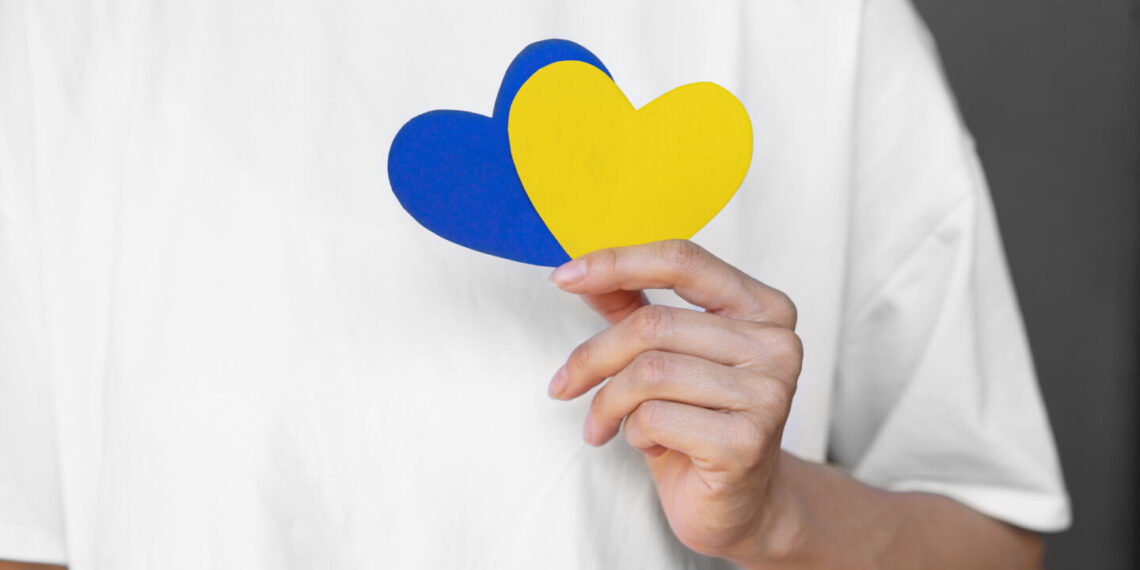 Ukrainos vėliava @ Asociatyvi freepik.com nuotrauka