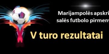 Marijampolės apskrities salės futbolo pirmenybių V turo statistika