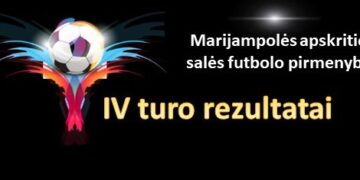 Marijampolės apskrities salės futbolo pirmenybių IV turo rezultatai