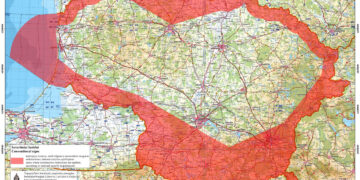 Krašto apsaugos objektų, teritorijų, kuriose taikomi statybos apribojimai ir karinių radiolokatorių apsaugos zonų žemėlapiai