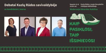 Žinau, ką renku kviečia rinkėjus susipažinti su kandidatais į merus Kazlų Rūdoje