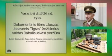 Dokumentinio filmo apie Juoza Jakavonį-Tigrą peržiūra Kalvarijoje
