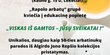 Edukacinė arbatų popietė Lekėčiuose