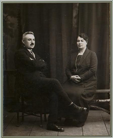 I.Romanovas su žmona- paskutiniai Kalvarijos dvaro valdytojai