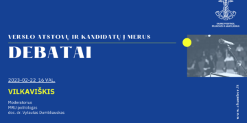 Kandidatų į Vilkaviškio rajono savivaldybės merus ir verslo atstovų debatai