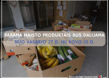 Parama maisto produktais Šakiuose