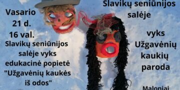 Užgavėnių edukacija Slavikuose