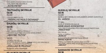 Vasario 16-oji MKC skyriuose