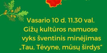 Vasario 16-osios minėjimas Gižuose
