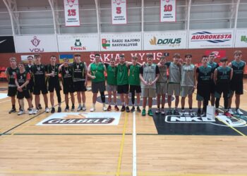 Vyko Šakių rajono bendrojo ugdymo mokyklų mokinių 3x3 krepšinio varžybos