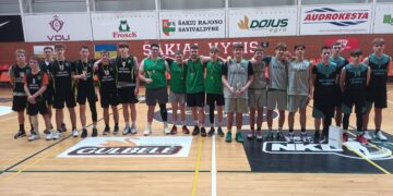 Vyko Šakių rajono bendrojo ugdymo mokyklų mokinių 3x3 krepšinio varžybos