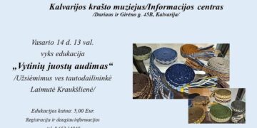 Vytinių juostų audimo edukacija