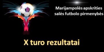 Marijampolės apskrities salės futbolo pirmenybių X turo statistika