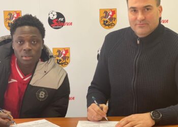 FK „Sūduvoje“ papildymas – atvyko krašto saugas O. Kayode