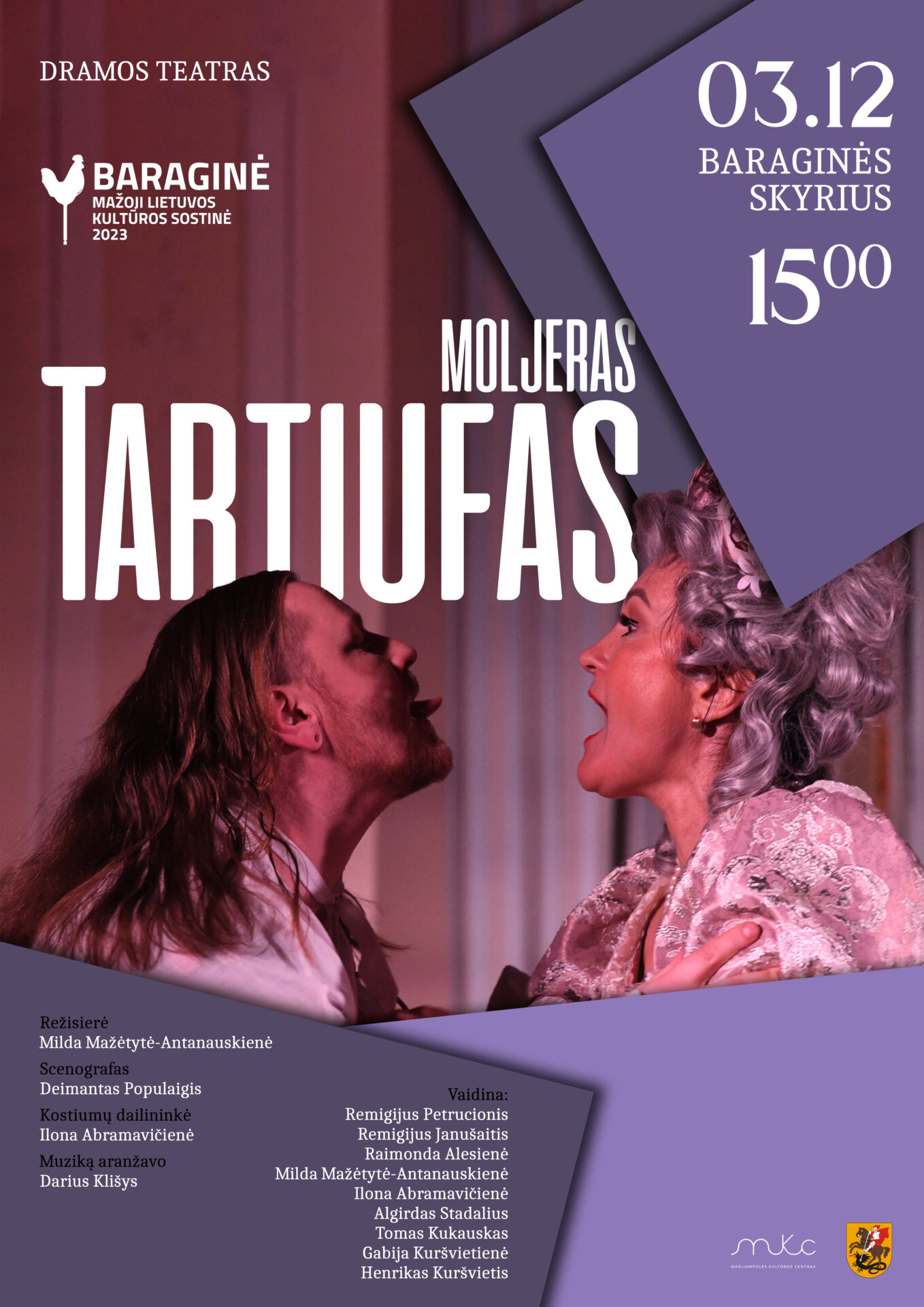 Spektaklis „Tartiufas“ Baraginėje