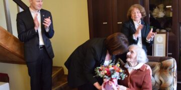 100–ojo jubiliejaus proga pasveikinta Veronika Brinevičienė