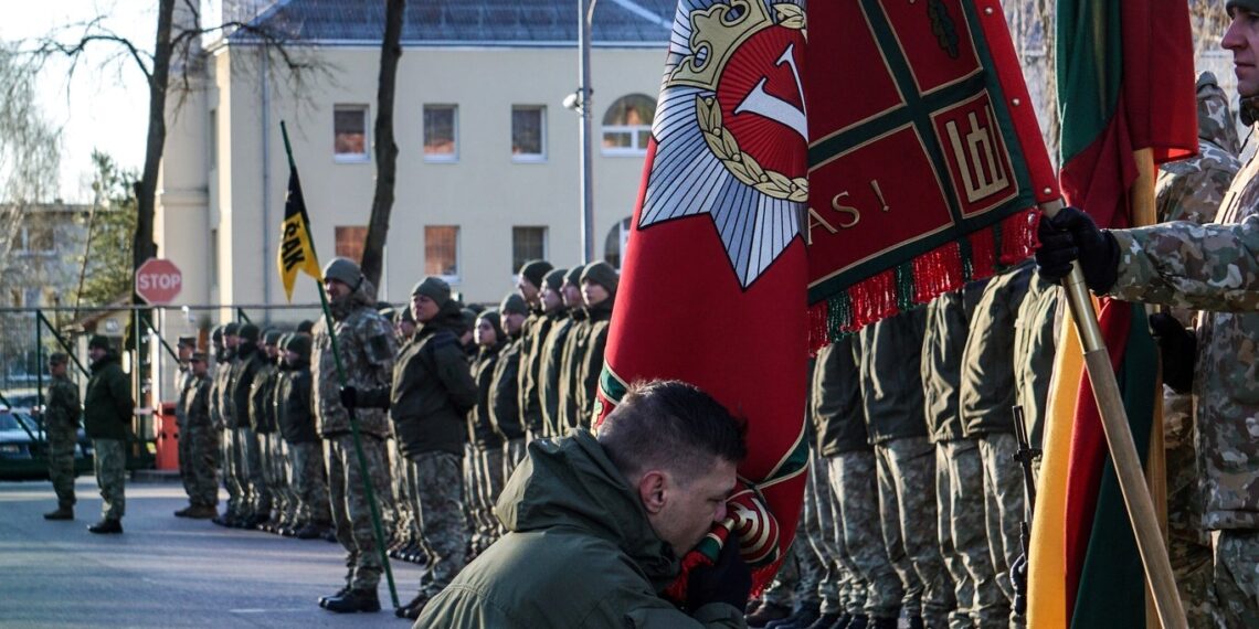 Didžiojo kunigaikščio Vytenio batalione paminėtos Lietuvos narystės NATO 19-os metų iškilmės
