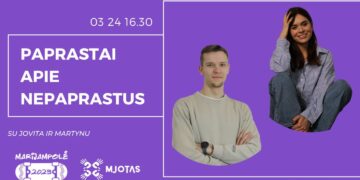 Diskusija „PAPRASTAI APIE NEPAPRASTUS SU JOVITA IR MARTYNU“