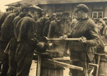 Karo belaisvių stovykla Kalvarijoje. Foto iš Kalvarijos krašto muziejaus fondų