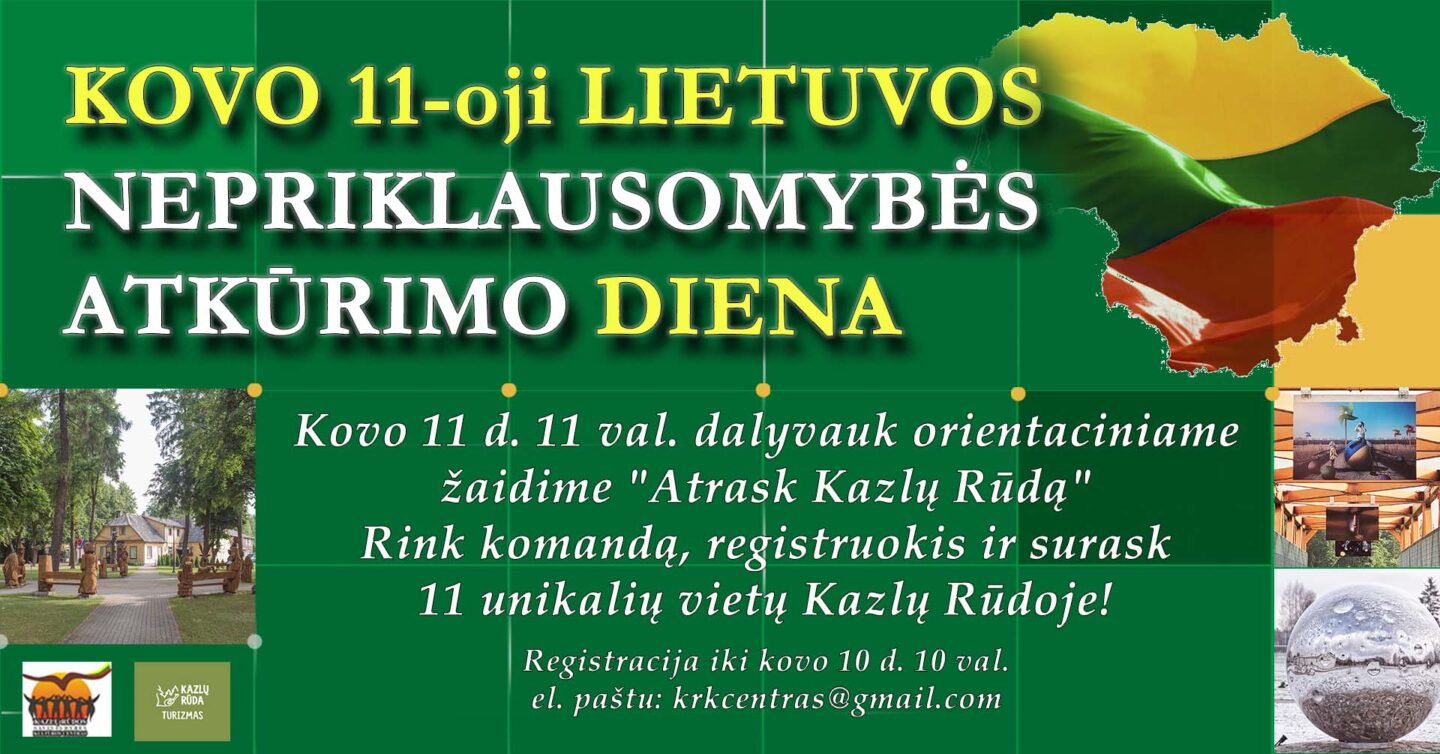 Lietuvos Nepriklausomybės atkūrimo diena Kazlų Rūdoje