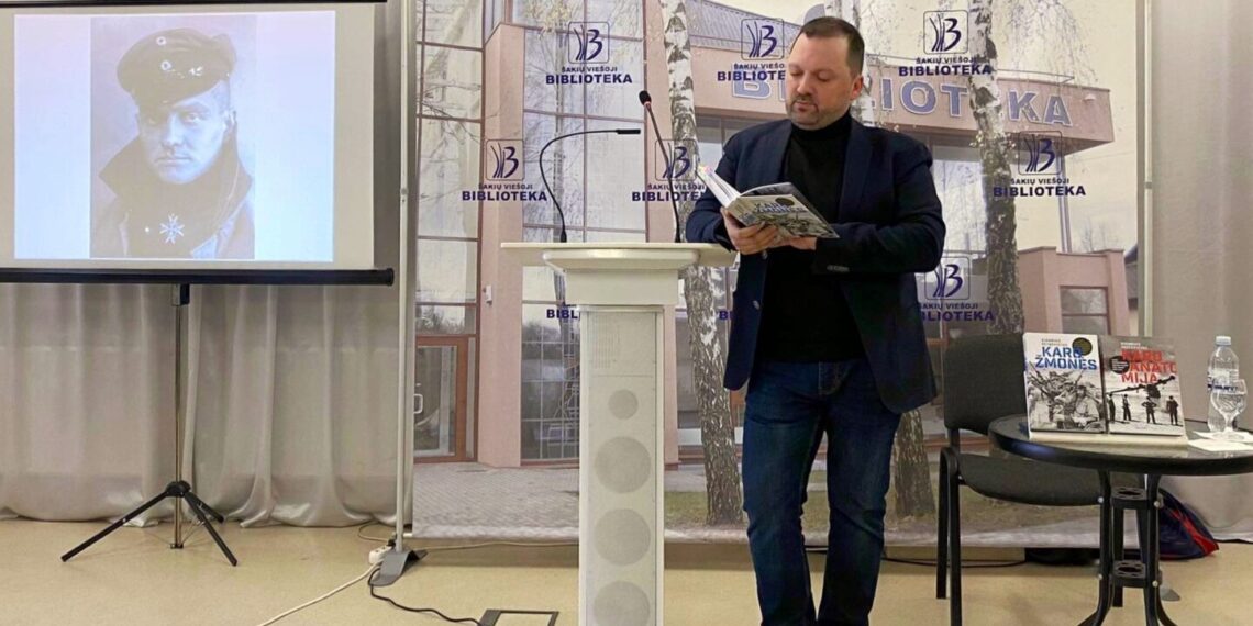 Šakiuose vyko susitikimas su karybos ekspertu, žurnalistu ir psichologu Giedriumi Petkevičiumi