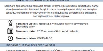 Seminaras „Daugiabučių namų atnaujinima ir modernizavimas“