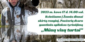 Žemės dienai skirtas Paežerių dvaro gamtinės aplinkos tyrinėjimas
