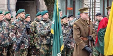 Vėliavos perdavime naujam Lietuvos šaulių sąjungos vadui dalyvavo ir Suvalkijos šauliai