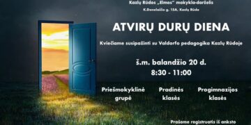ATVIRŲ DURŲ DIENA Kazlų Rūdos „Elmos” mokykloje-darželyje