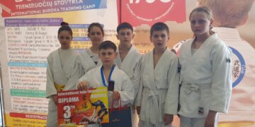 Jauniesiems dziudo kovotojams - puikus pasirodymas