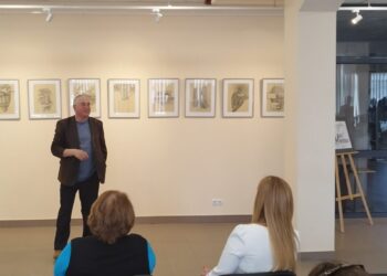 Kalvarijoje pristatyta Vytauto Kalinausko grafikos darbų paroda „Knygos gyvenimas“