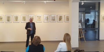 Kalvarijoje pristatyta Vytauto Kalinausko grafikos darbų paroda „Knygos gyvenimas“