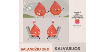 Kraujo donorystės akcija Kalvarijoje