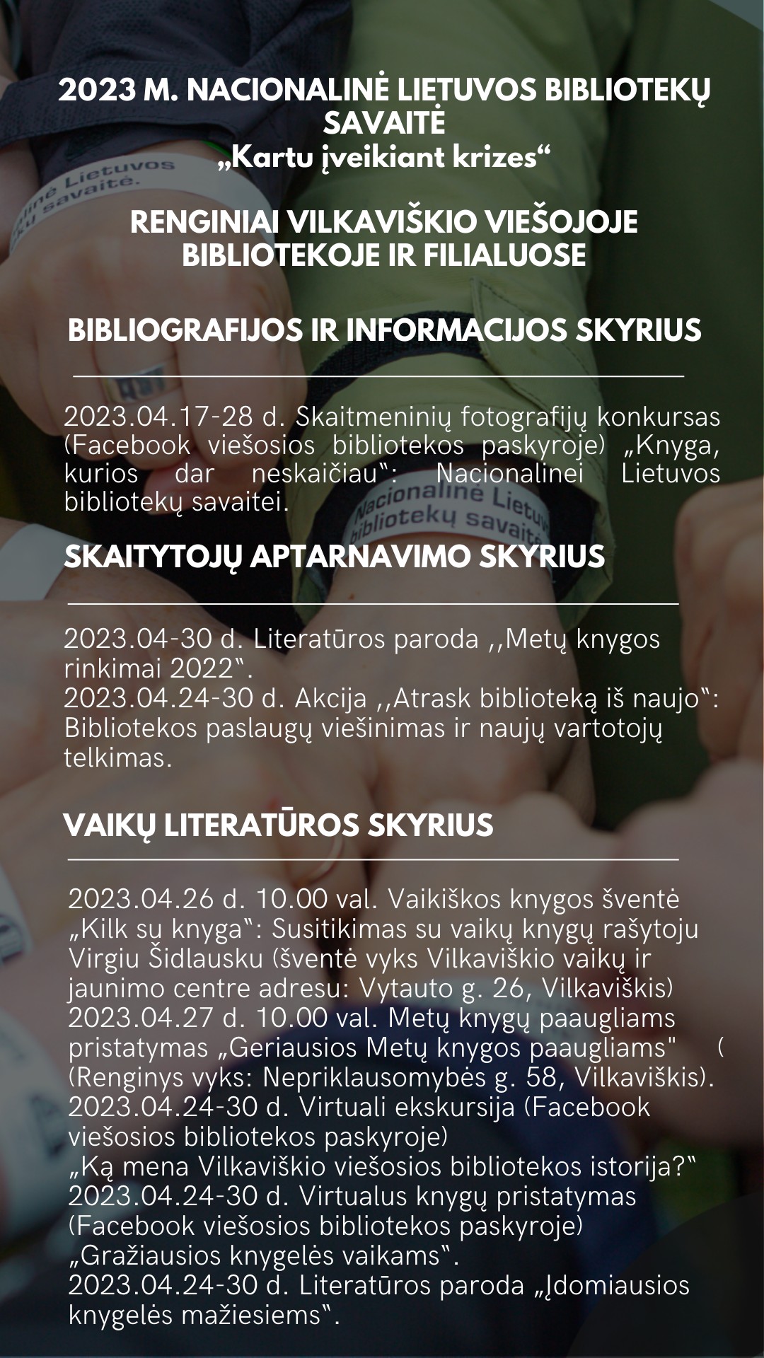 Lietuvos bibliotekų savaitė Vilkaviškio bibliotekoje