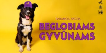 Paramos akcija BEGLOBIAMS GYVŪNAMS