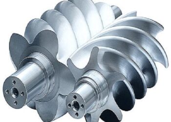 Kokiomis savybėmis pasižymi sraigtiniai oro kompresoriai?